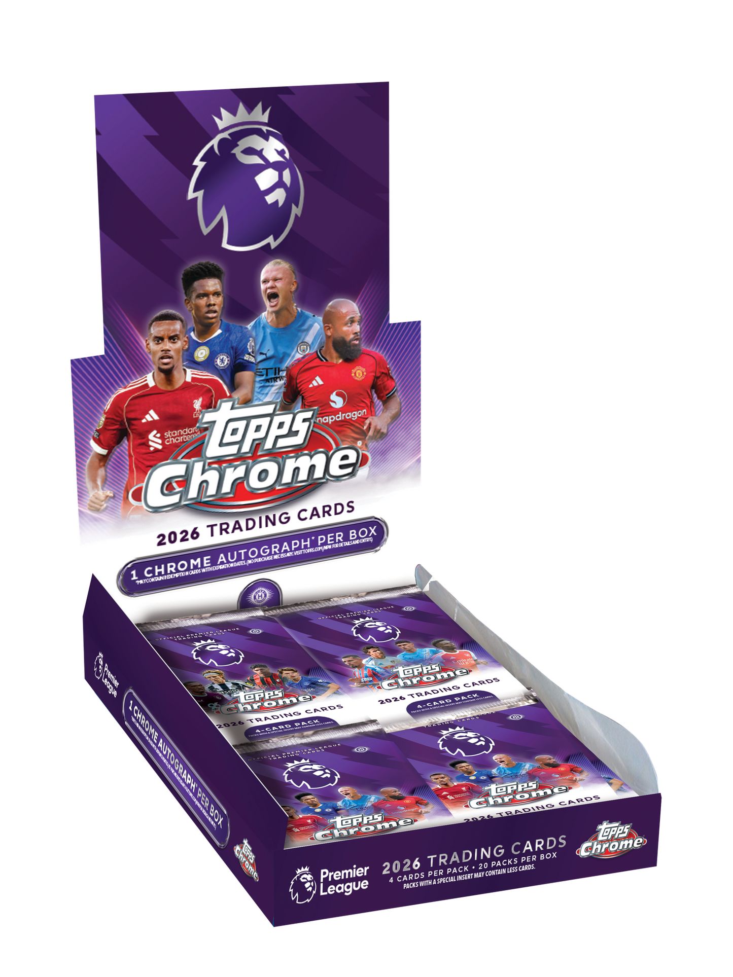 2026 Topps Chrome Premier League Soccer Hobby Box