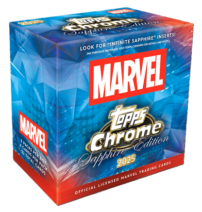 2025 Topps Marvel Chrome Sapphire Edition Box