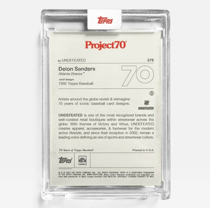 Topps Project 70 Card #379 - 1992 Deion Sanders by UNDEFEATED