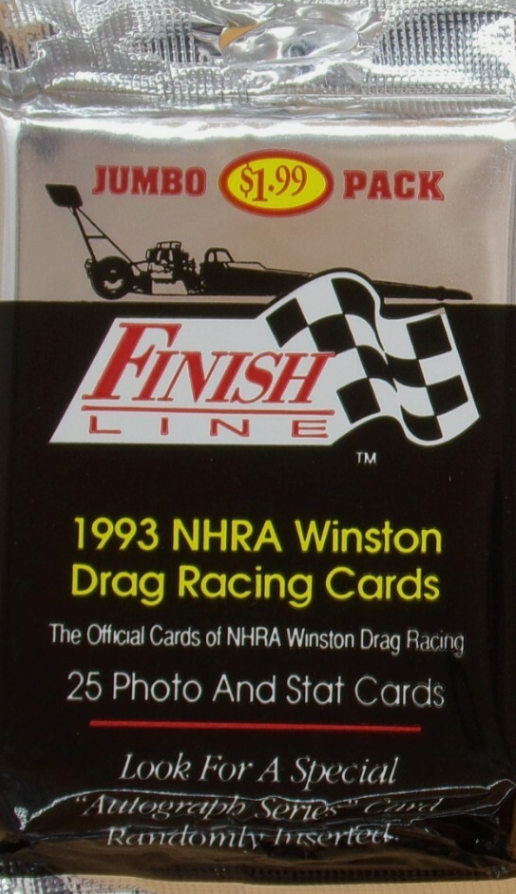 1993 Finish Lane NHRA Drag Racing Jumbo Pack