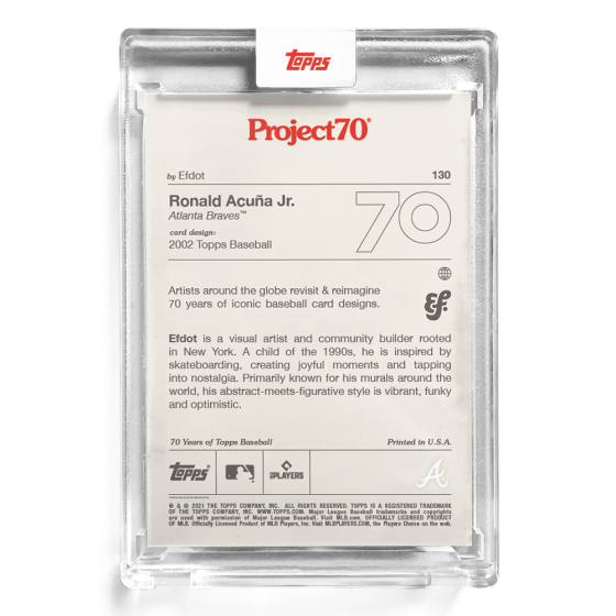 Topps Project 70 Ronald Acuna Jr. card by Eldot