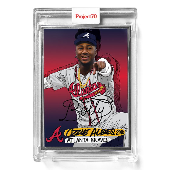 Project 70 1976 Topps Ozzie Albies by Sophia Chang
