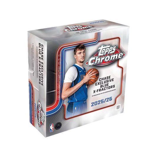 2025-26 Topps NBA Chrome Basketball Trading Card Mega Box