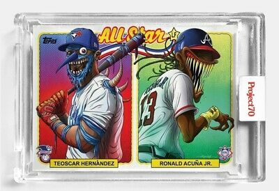 Topps Project 70 Allstar Teoscar Hernandez and Ronald Acuna Jr
